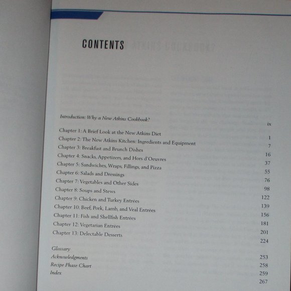 Atkins Diet Low Carb Recipes Softcover Book with Color Photos Colette Heimowitz - Picture 3 of 8